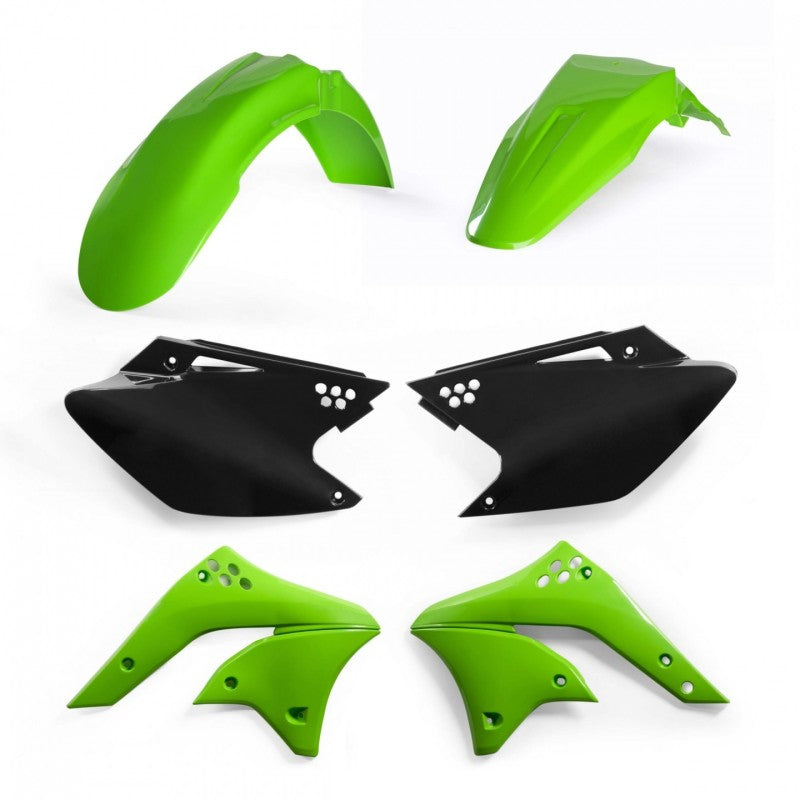 Acerbis 06-08 Kawasaki KX250F Plastic Kit - Green/Black Original 08