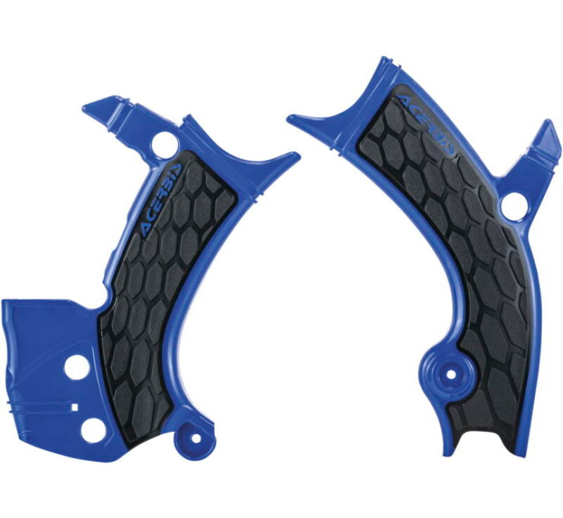 Acerbis 16-19 Yamaha YZ250F/YZ450F/YZ250FX/YZ450FX/WR250F/450F Frame Guards- X-Grip - Blue/Black