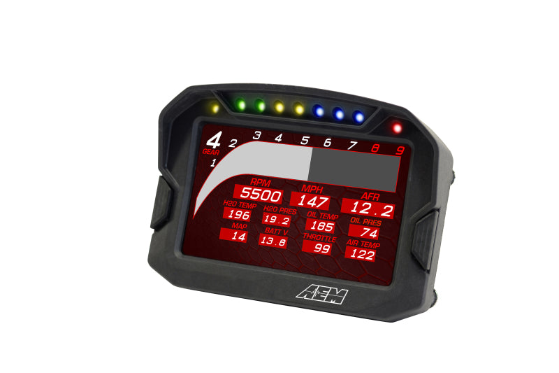 AEM CD-5G Carbon Digital Dash Display w/ Interal 10Hz GPS & Antenna