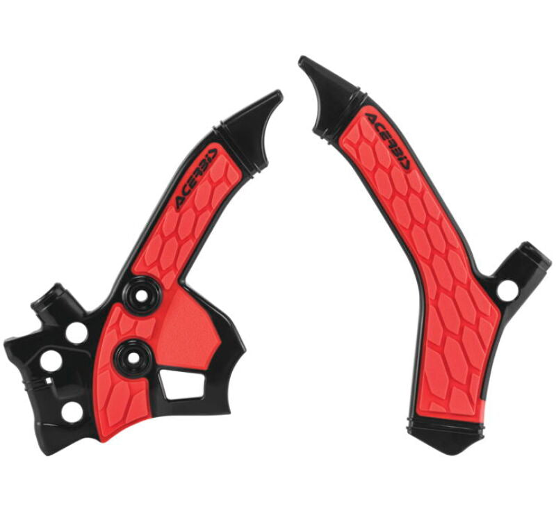 Acerbis 13-20 Honda CRF250L Frame Guards- X-Grip - Black/Red