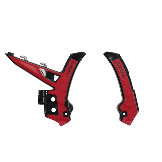 Acerbis 2024 GasGas MC/ MC-F/ EC/ EC-F/ EX250/300 EX-F Frame Guards- X-Grip - Black/Red